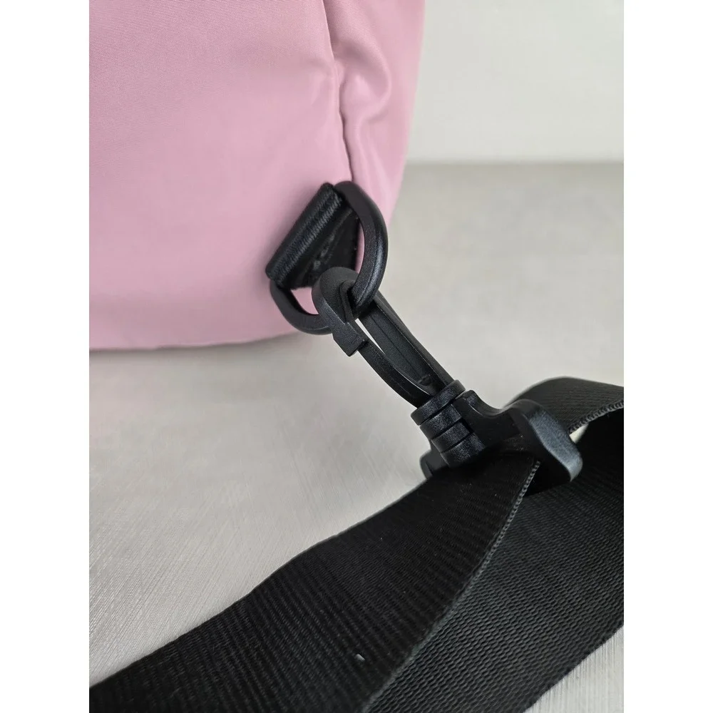 Fabletics‎ Pink Nylon Mini Backpack Sling Bag Adjustable Strap